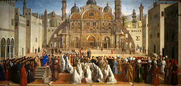 Milan pinacothèque Bramante Sermon of St Mark in Alexandria. (bis)