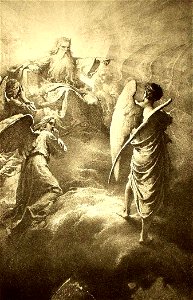 Mihály Zichy - Illustration to Imre Madách's The Tragedy of Man - In the Heaven (Scene 1) - WGA25983