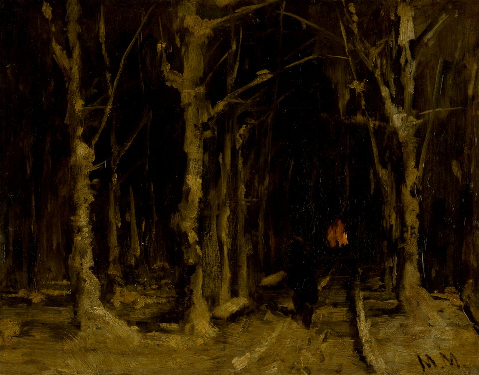 Mihály Munkácsy - Alley in Düsseldorf - O 241 - Slovak National Gallery