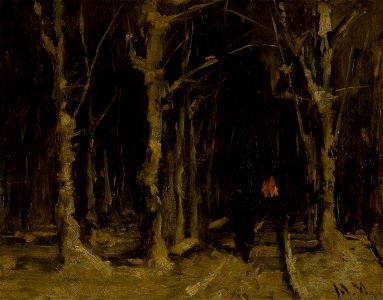 Mihály Munkácsy - Alley in Düsseldorf - O 241 - Slovak National Gallery