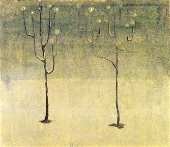 Mikalojus Konstantinas Ciurlionis - WINTER MOTIF - 1907