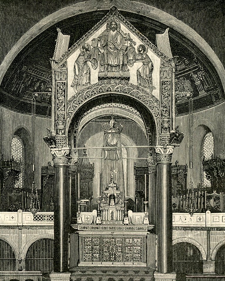 Milano altare maggiore nella Basilica di Sant’Ambrogio