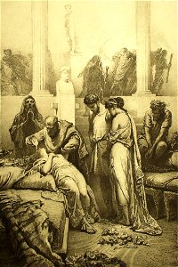 Mihály Zichy - Illustration to Imre Madách's The Tragedy of Man - In Rome (Scene 6)