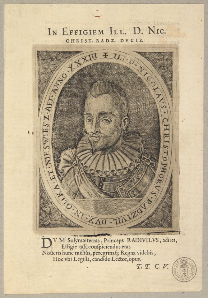 Mikałaj Radzivił Sirotka. Мікалай Радзівіл Сіротка (T. Makoŭski, 1601)