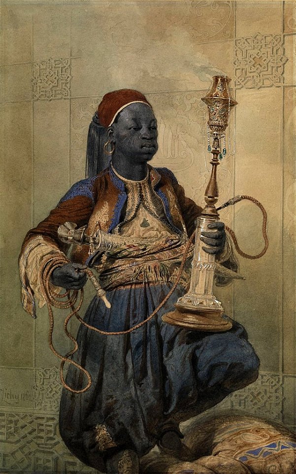 Mihaly Zichy-Nubian Waterpipe