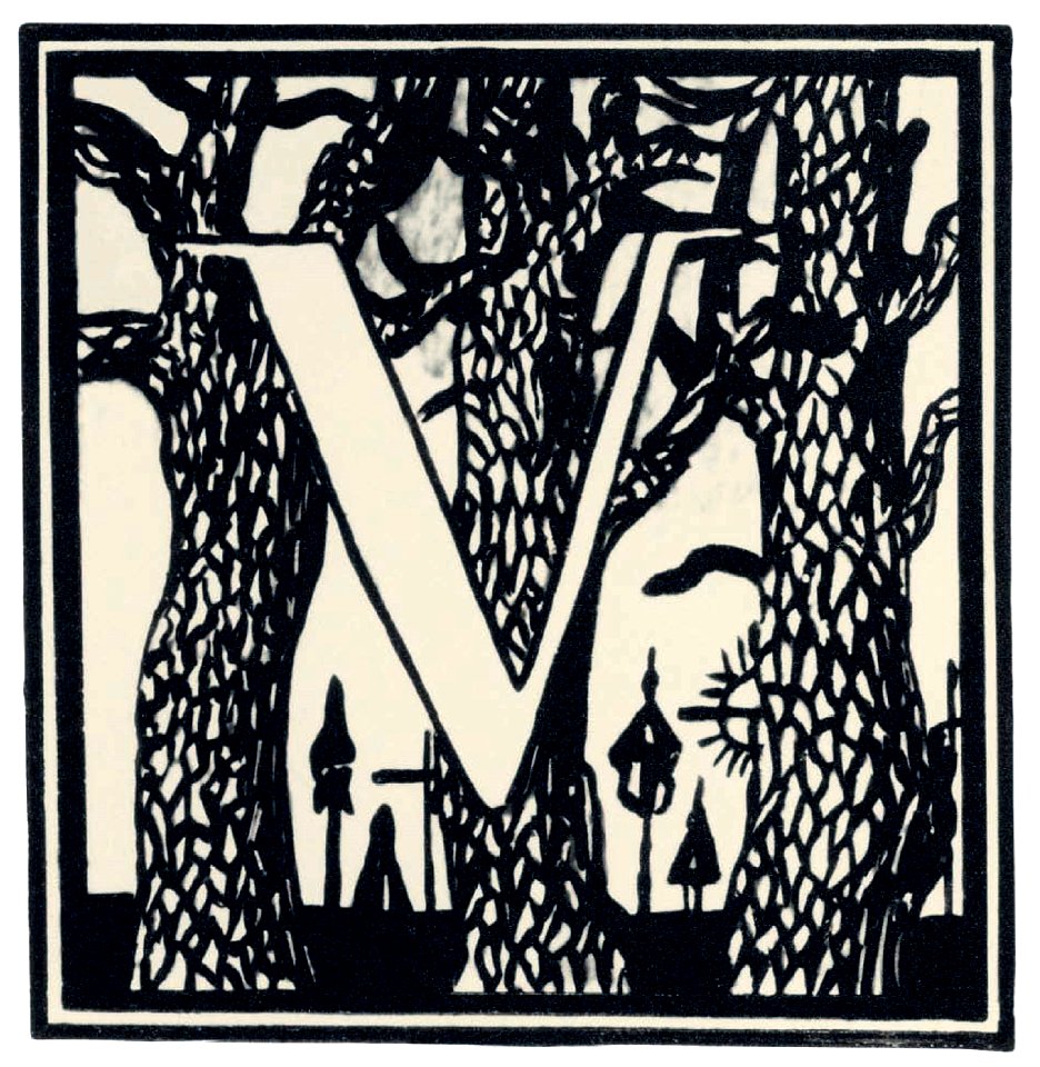 Mikalojus Konstantinas Ciurlionis - Initial V - 1908