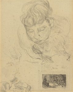 Mijn zuster en schets van een schilderij, James Ensor, Mu.ZEE Oostende, SM000298