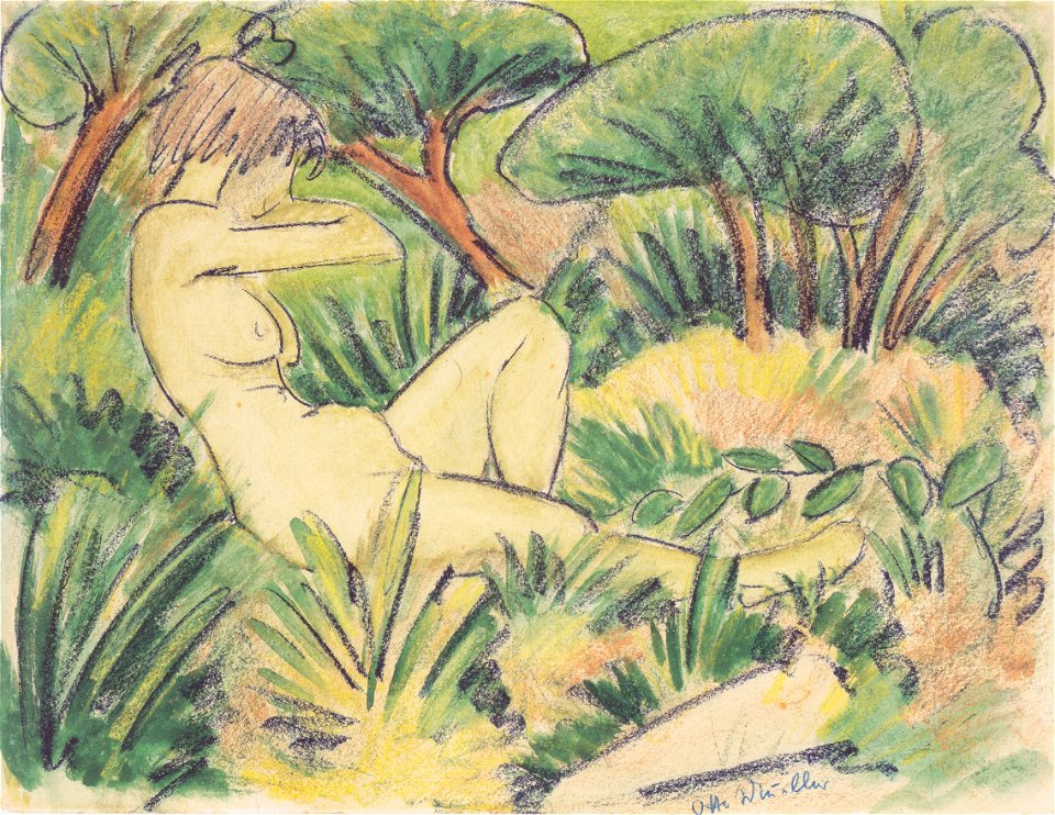Otto Mueller - Akt in Landschaft - ca1923