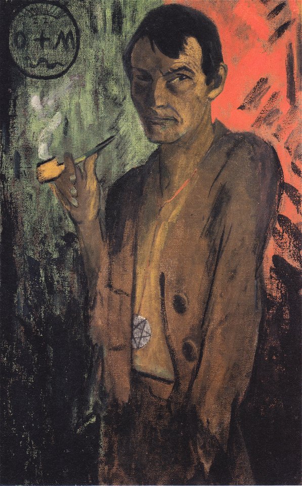 Otto Mueller - Selbstbildnis mit Pentagramm - ca1924