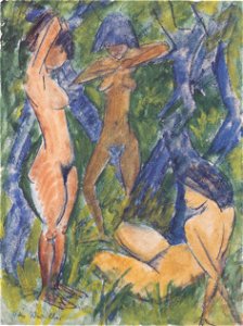 Otto Mueller - Drei weibliche Akte - ca1920