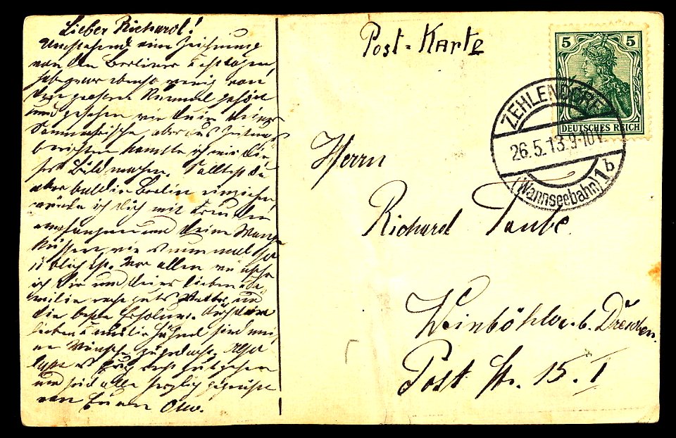 Otto Rasch Was das Publikum beim Einzug des Zaren sah Rückseite