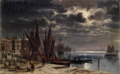 Otto von Ruppert Mondnacht in Venedig