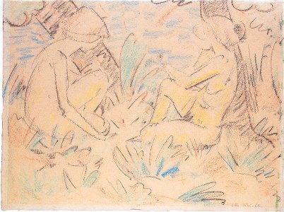 Otto Mueller - Zwei Mädchen am Waldrand - ca1924
