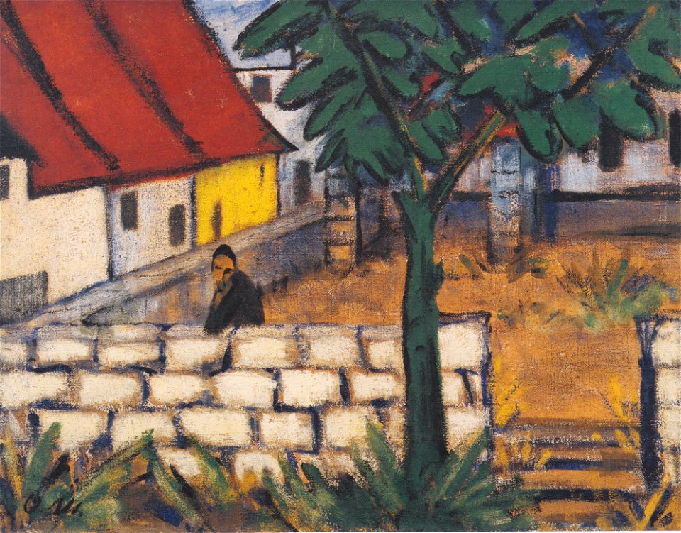 Otto Mueller - Bauerngehöft in Frankreich - ca1916