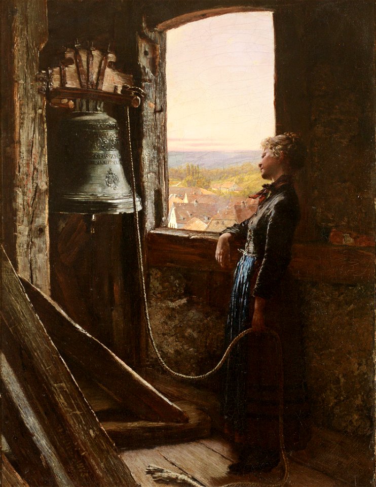 Otto Piltz Mädchen als Glöcknerin 1875
