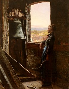 Otto Piltz Mädchen als Glöcknerin 1875