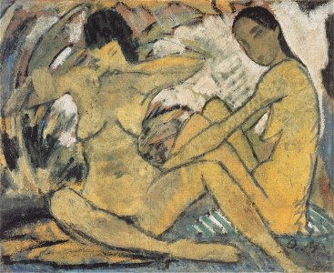 Otto Mueller - Hockende Mädchen - ca1914
