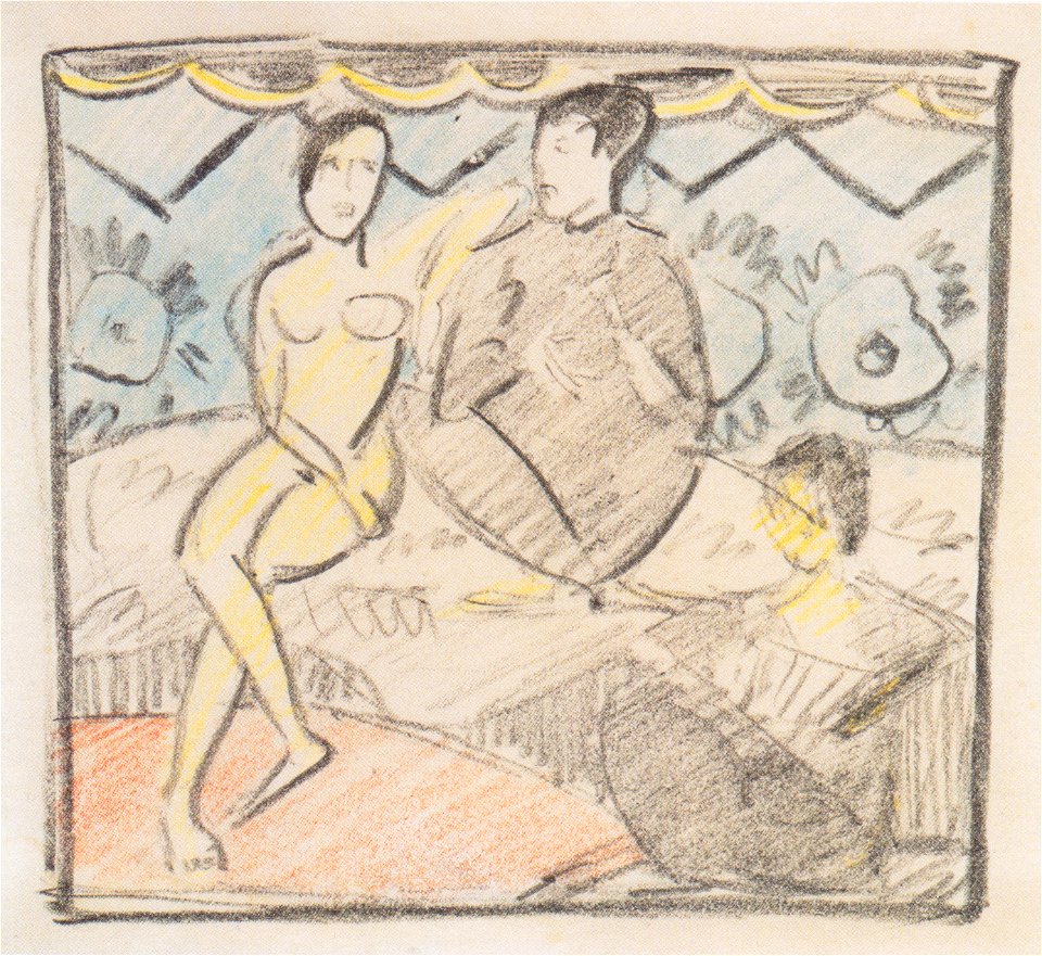 Otto Mueller - Atelierpause - ca1912
