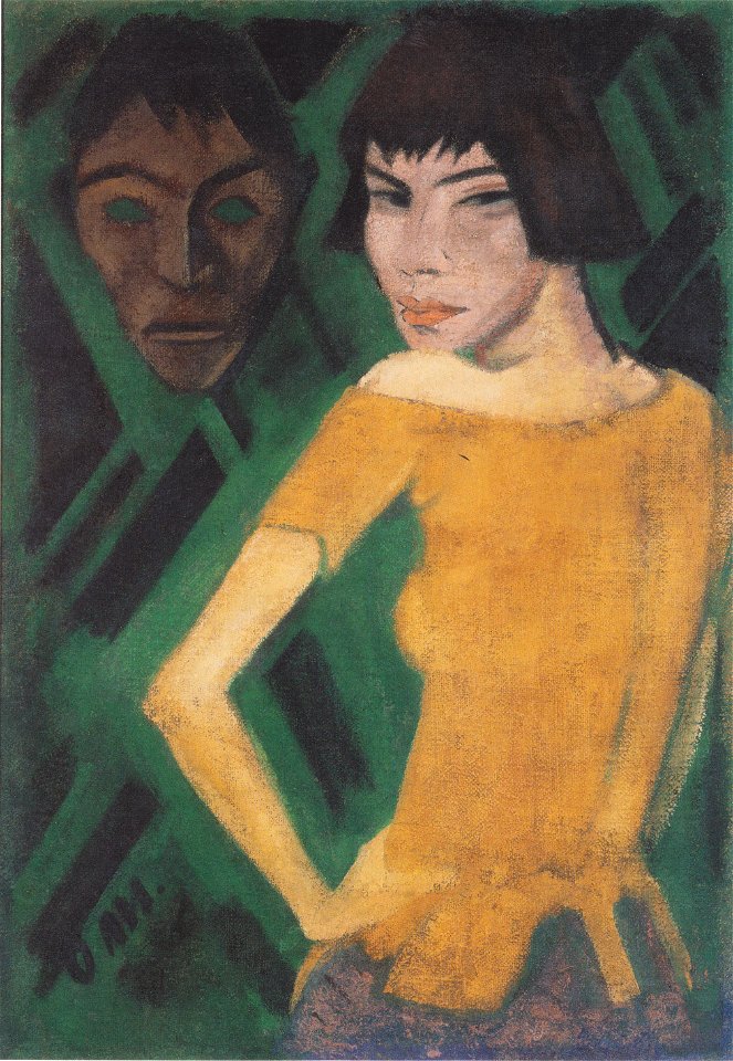 Otto Mueller - Marischka mit Maske - 1919