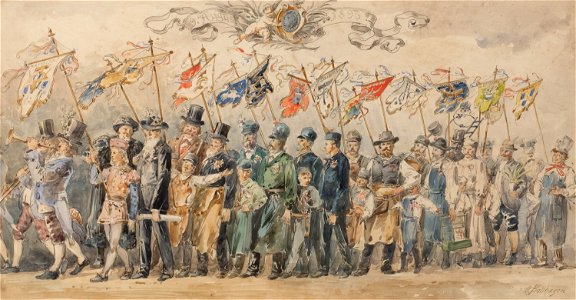 Otto Bollhagen Die Zunftparade