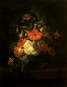 Otto Marseus van Schrieck (1619-1620-1678) (attributed to) - Flowers in a Glass Bowl - 724338 - National Trust
