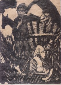 Otto Mueller - Zigeunerfamilie am Planwagen3, 1926-27