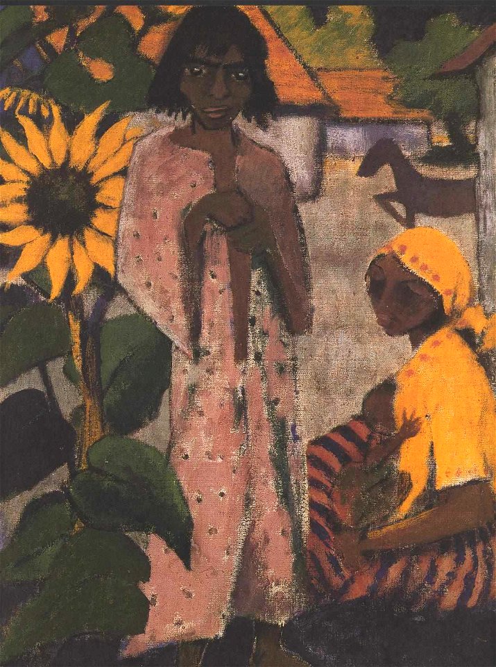 Otto Mueller - Zigeuner mit Sonnenblumen