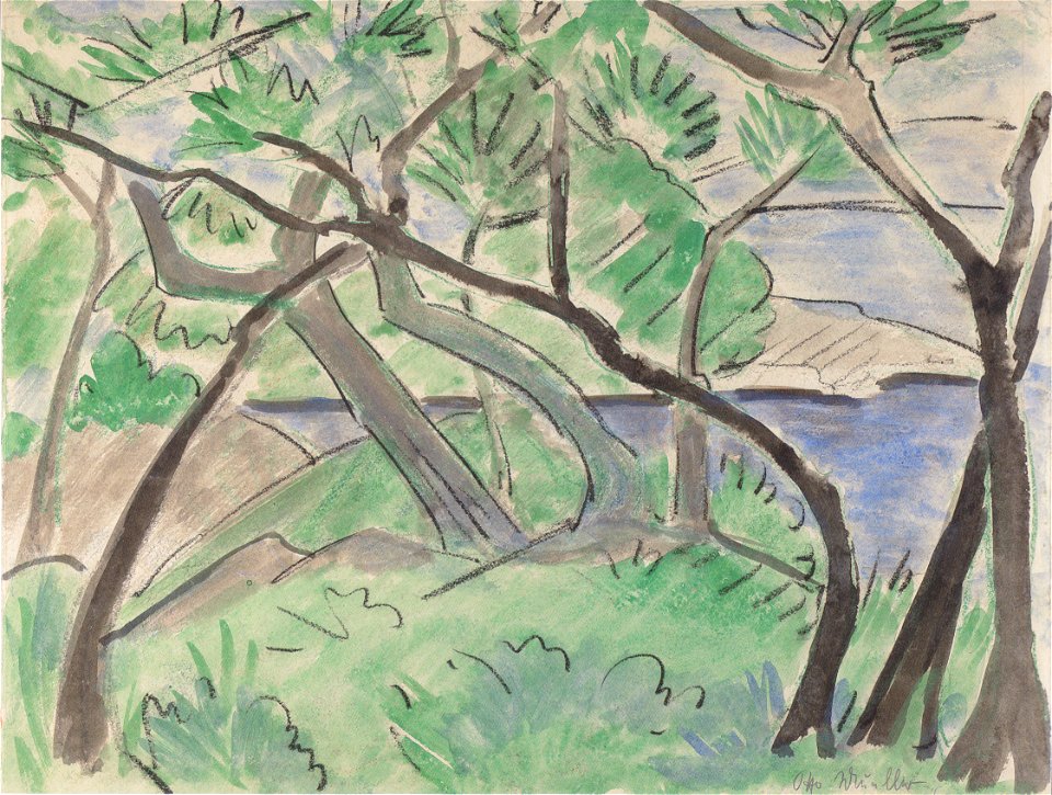 Otto Mueller - Dalmatinische Landschaft