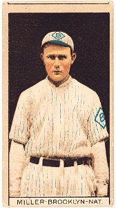 Otto Miller, Brooklyn Dodgers, baseball card portrait LCCN2008677447
