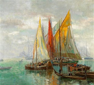 Otto Hamel Venezianische Fischerboote