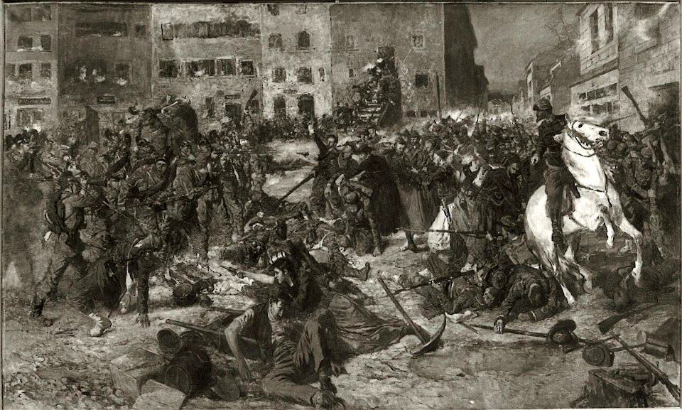 Otto von Faber du Faur - Gefecht in Bazeilles - HST 209 - Bavarian State Painting Collections