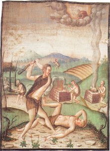 Oswalt Kreusel - Millstätter Fastentuch - Kain und Abel