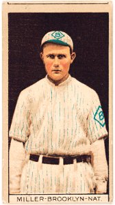 Otto Miller, Brooklyn Dodgers, baseball card portrait LCCN2008677447