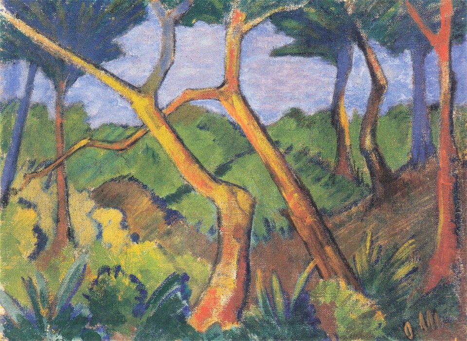 Otto Mueller - Waldlandschaft - ca1925