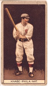 Otto Knabe, Philadelphia Phillies, baseball card portrait LCCN2008677997