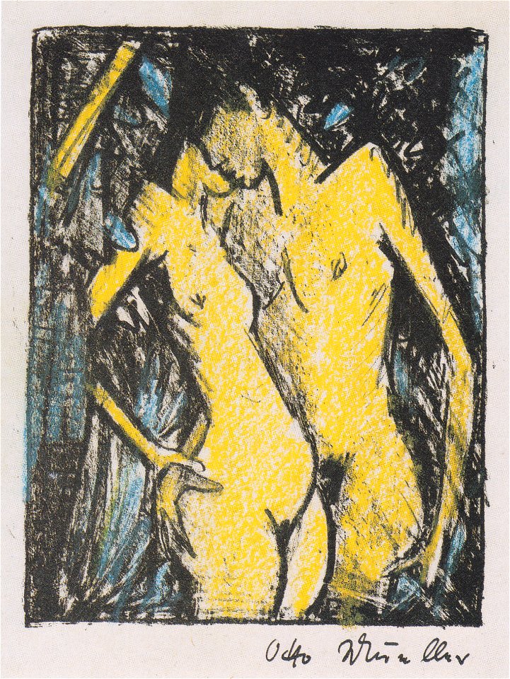 Otto Mueller - Stehendes Liebespaar (klein) - ca1919