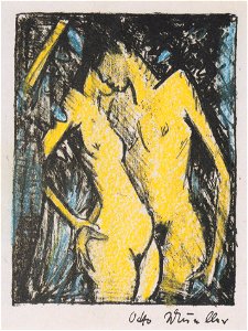 Otto Mueller - Stehendes Liebespaar (klein) - ca1919
