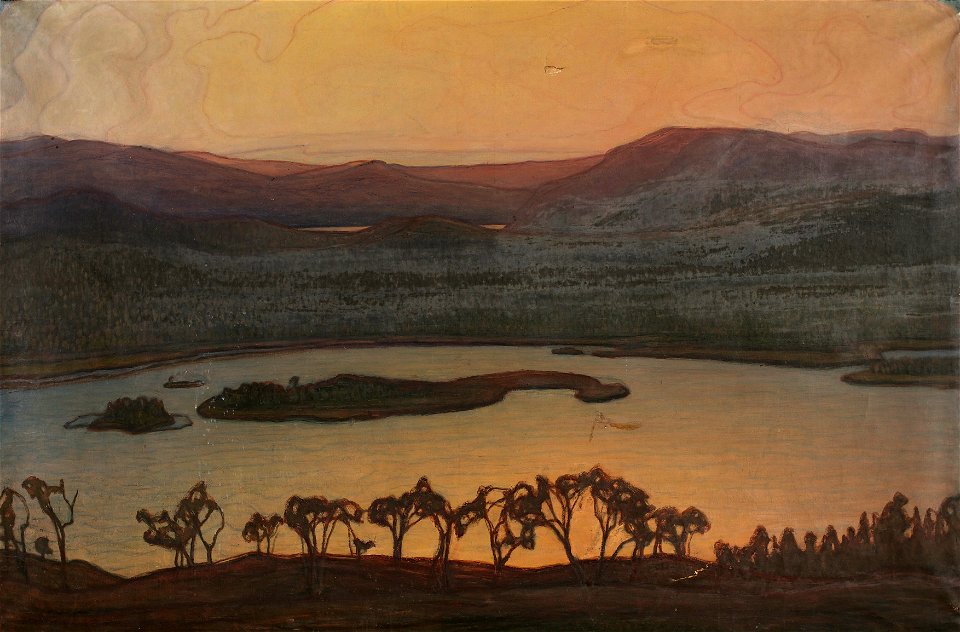 Otto Hesselbom - Blick über den Aerransee - 1131 - Österreichische Galerie Belvedere