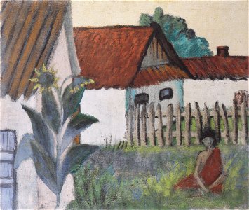 Otto Mueller - Zigeunerin im Garten - ca1929