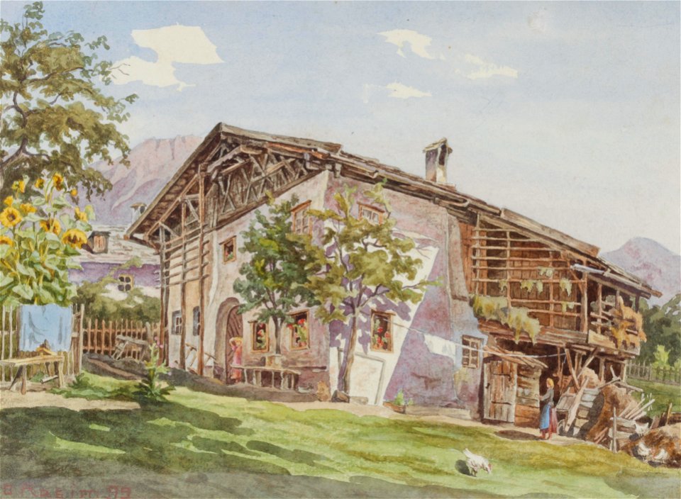 Otto Rasim - Tiroler Bauernhof