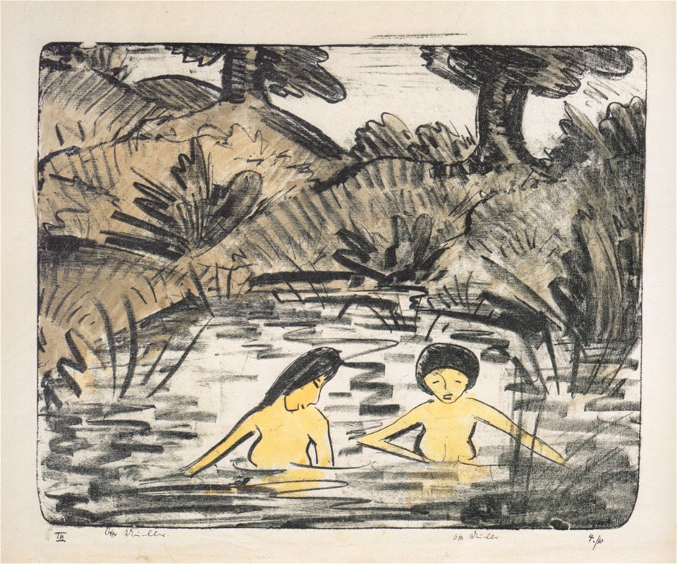Otto Mueller - Zwei Mädchen im Wald - ca1919