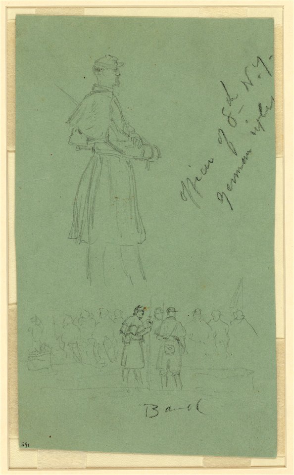 Officer of 8th N.Y. German rifles and Band LCCN2004660423