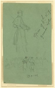 Officer of 8th N.Y. German rifles and Band LCCN2004660423
