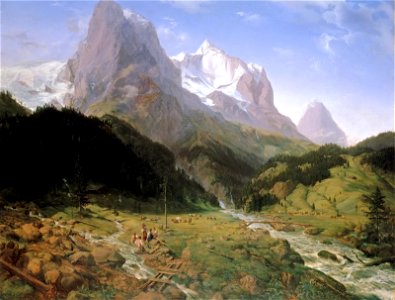 Ernst Ferdinand Oehme - Das Wetterhorn (1829)