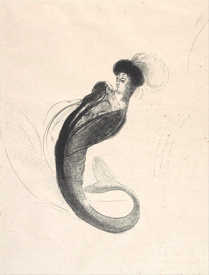 Odilon Redon - Untitled trial lithograph - Google Art Project