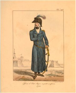 Officier d'Etat Major, en petit uniforme 1794 (BM 1866,0512.3037)