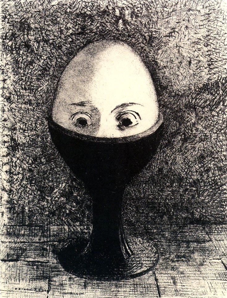 Odilon Redon - L'oeuf 01