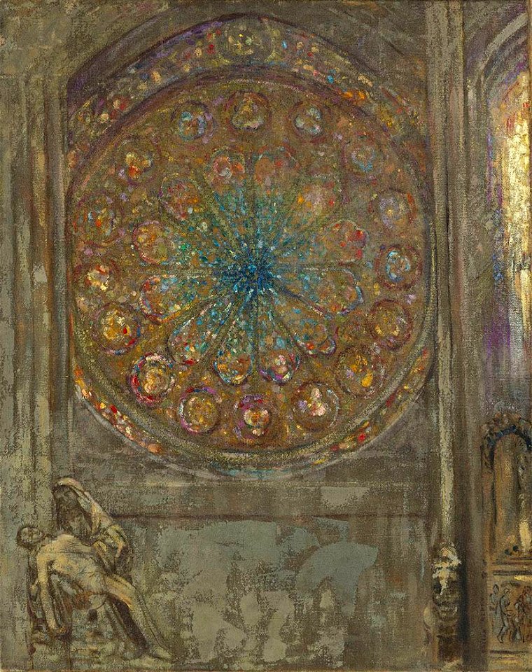 Odilon Redon - Die Kathedrale - 13080 - Bavarian State Painting Collections