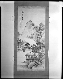 Oda Kaisen - Go Game in the Pine Pavilion - 1980.63.A - Arthur M. Sackler Museum