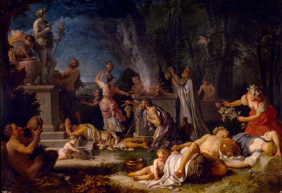 Ofrenda a Baco, por Michel-Ange Houasse
